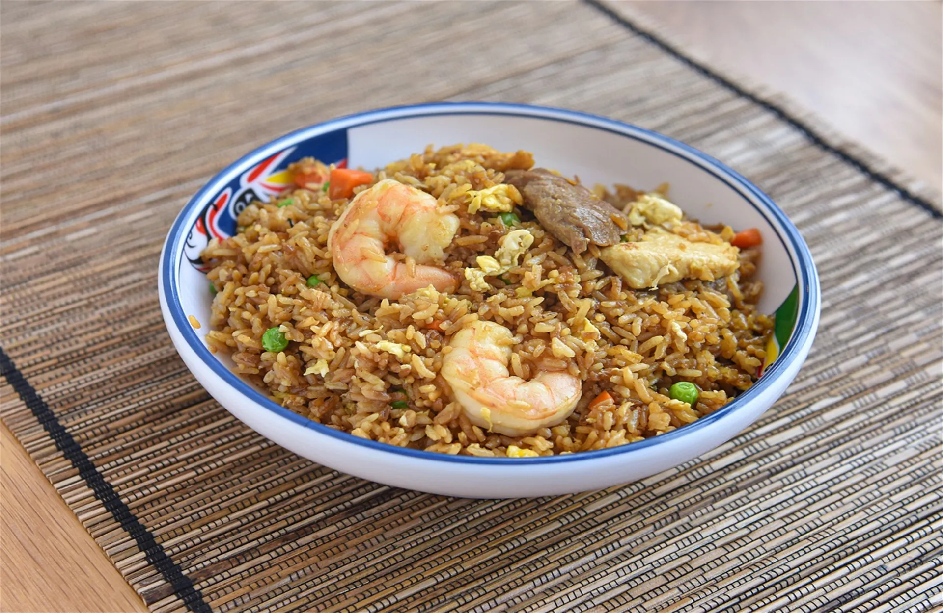 Fried rice with shrimp, beef and egg at China Wok, a Chinese Restaurant in Hamilton