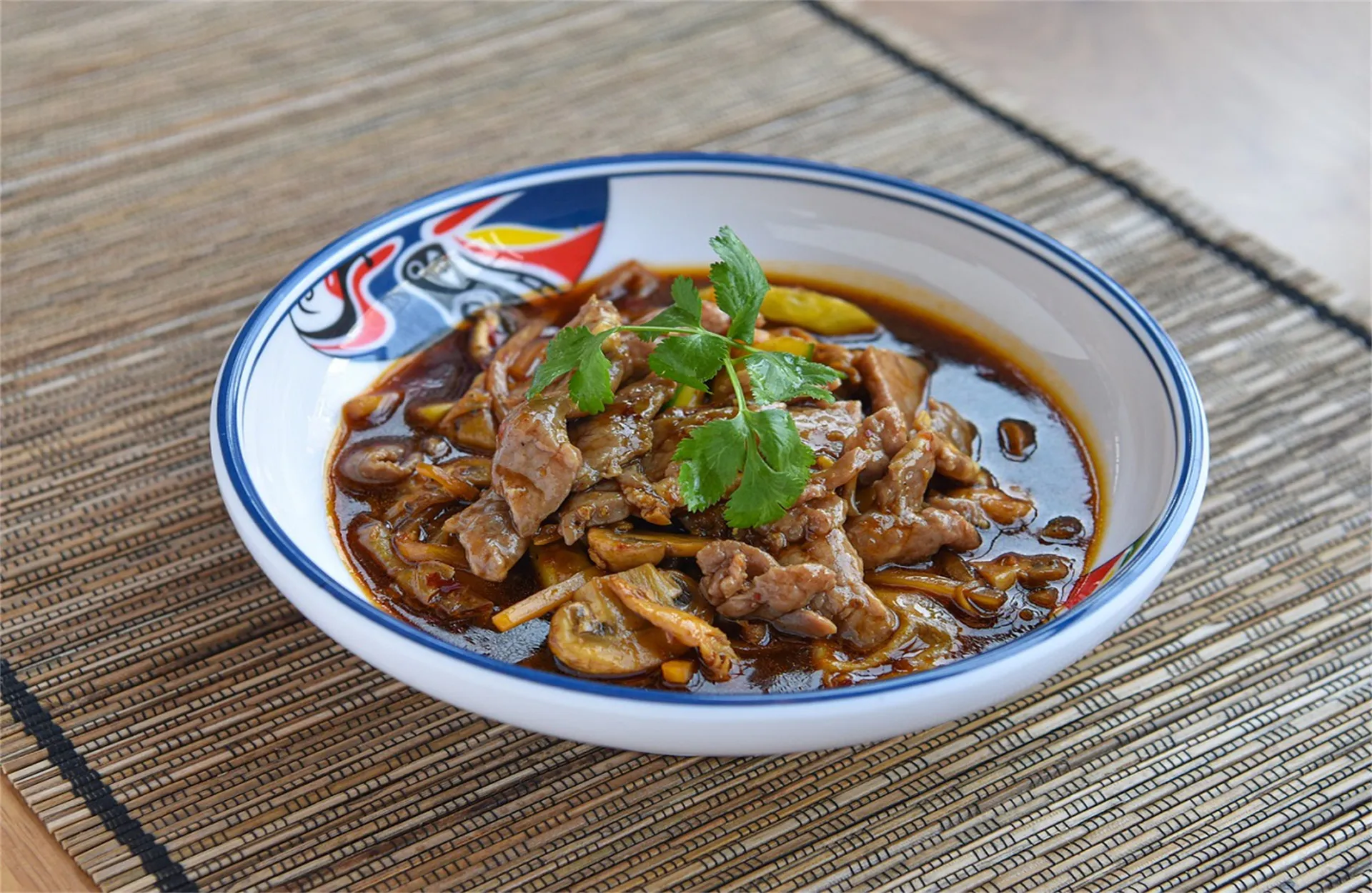 Sliced beef with mushrooms in spicy sauce at China Wok, a Chinese Restaurant in Hamilton
