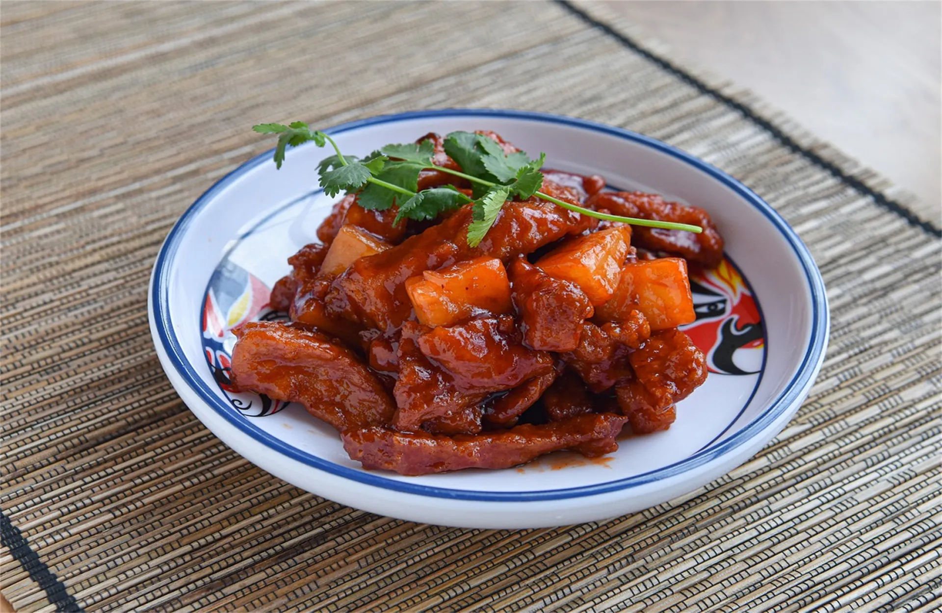 Sweet‑sour pork with pineapple chunks at China Wok, a Chinese Restaurant in Hamilton